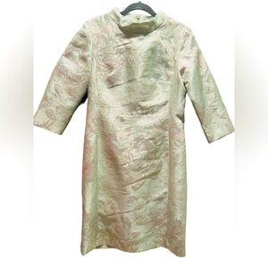 Bigio collection midi dress. Silver and green. Never been worn. Size 8.